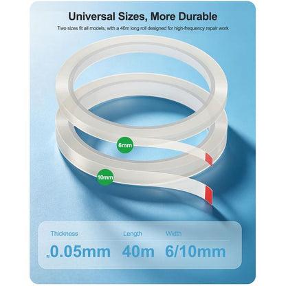 Ruban adhésif de fixation pour écran de téléphone RELIFE HX3, 6mm x 40m, 10mm x 40m