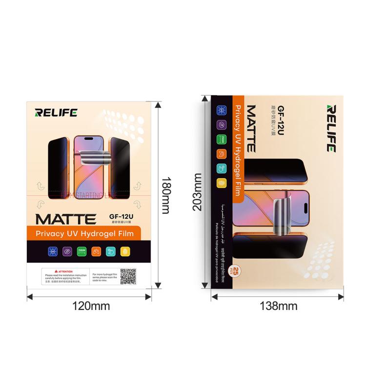 Film de protection solaire mat trempé RELIFE GF-12U avec lampe LED de polymérisation UV