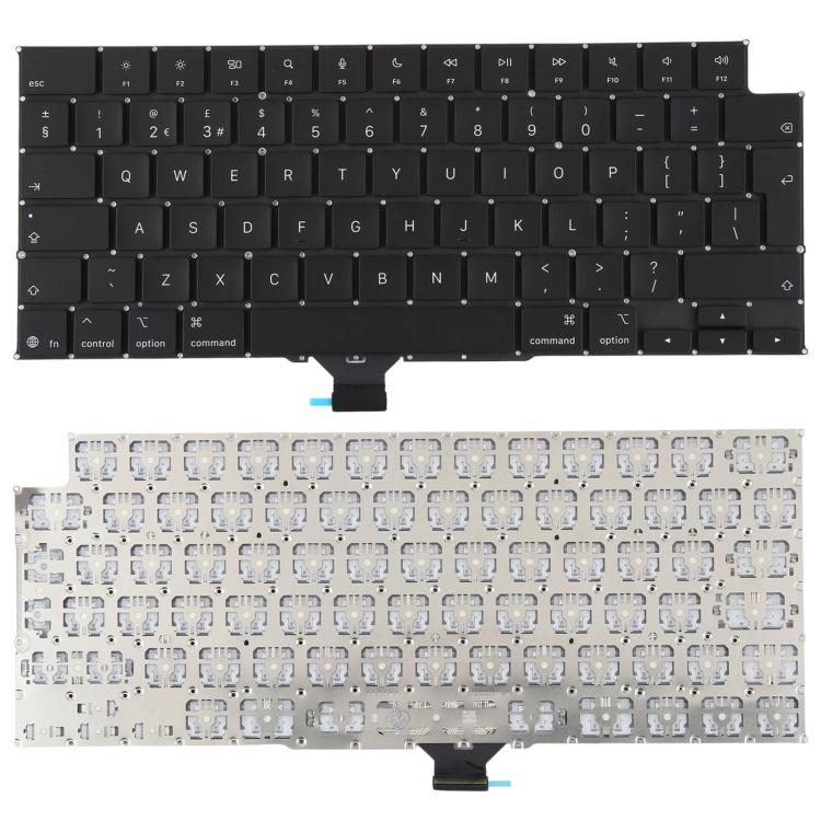 Touches de clavier pour MacBook A3434 A3426 A3427 A3428 A3429 (version Royaume-Uni avec grande entrée), German, Spain, Russian, EU Version English