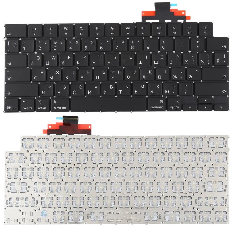 Touches de clavier pour MacBook A3448 A3449 (version US Small Enter), Russian, US Version