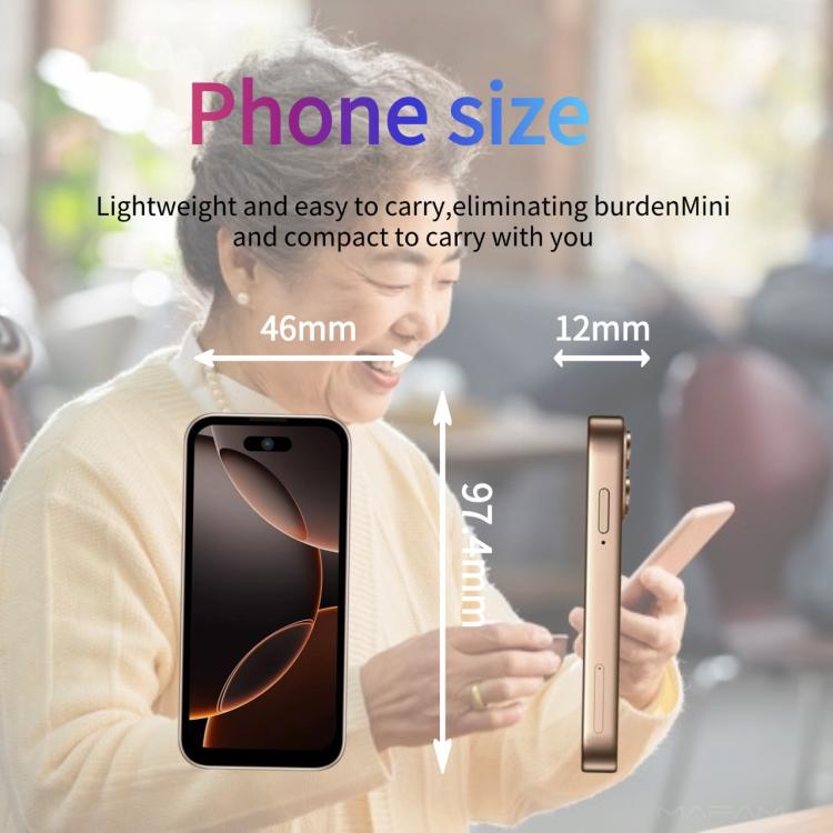 iPhone 17 Pro Max, 1 Go + 16 Go, écran 3,75 pouces, Android 8.1, processeur quadricœur MediaTek MT6580, réseau 3G, double SIM