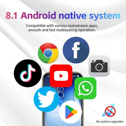 iPhone 17 Pro Max, 1 Go + 16 Go, écran 3,75 pouces, Android 8.1, processeur quadricœur MediaTek MT6580, réseau 3G, double SIM