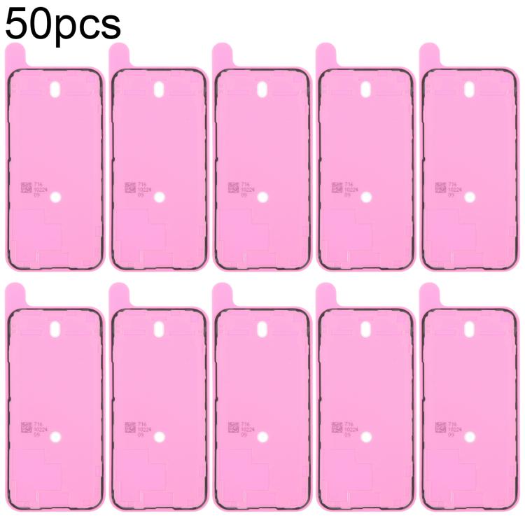 50 joints adhésifs étanches pour cadre LCD OEM, compatibles avec les tests d'étanchéité., For iPhone 17 Pro Max, For iPhone 17 Pro, For iPhone 17, For iPhone Air, For iPhone 16 Pro Max, For iPhone 16 Pro, For iPhone 16 Plus, For iPhone 16              ...