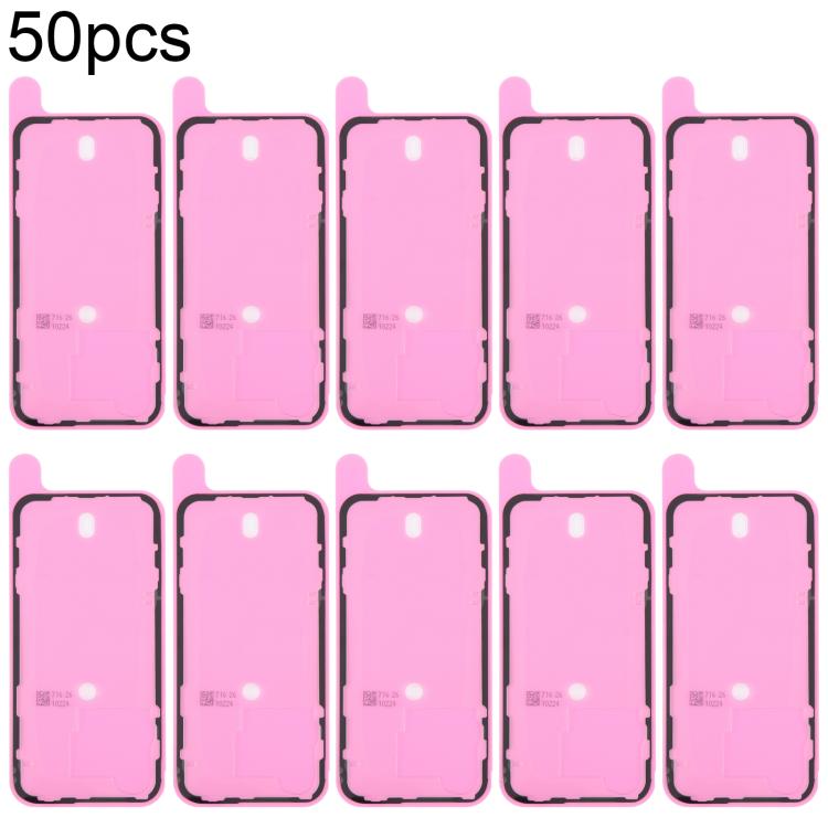 50 adhésifs pour couvercle arrière de boîtier OEM, compatibles avec les tests d'étanchéité à l'air, For iPhone 14, For iPhone 14 Plus, For iPhone 15, For iPhone 15 Plus, For iPhone 15 Pro Max, For iPhone 15 Pro, For iPhone 16, For iPhone 16 Plus       ...