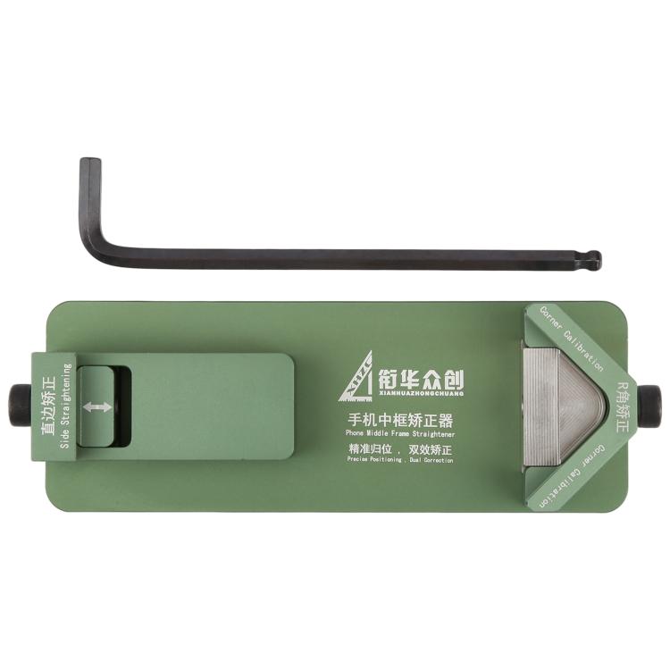 Outil de redressement universel pour châssis de téléphone à bord droit / coin en R, Universal Straightening Tool