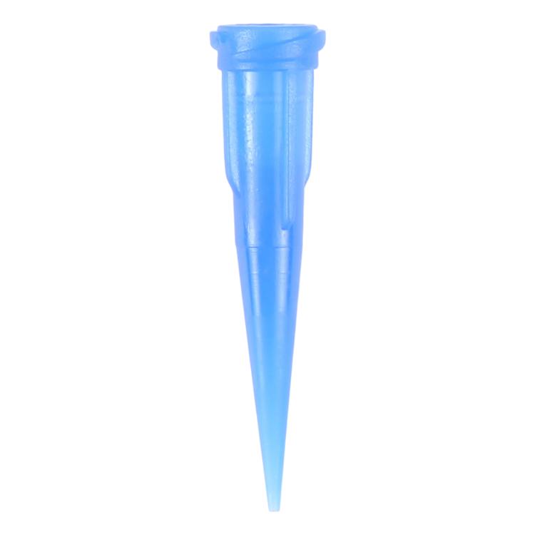 100 embouts d'aiguilles de distribution en plastique bleu