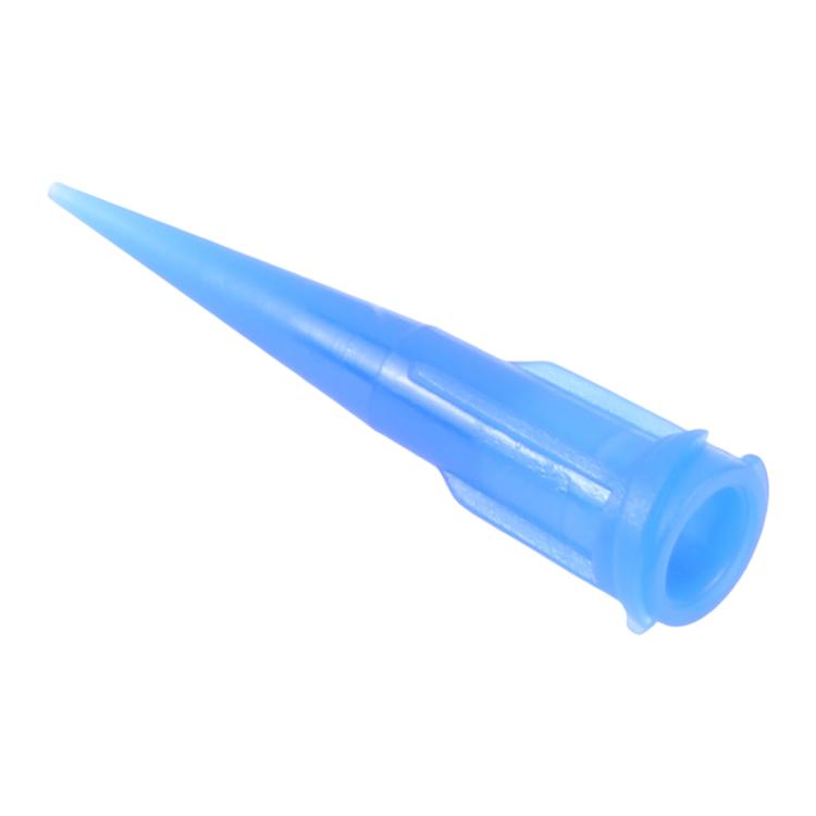 100 embouts d'aiguilles de distribution en plastique bleu