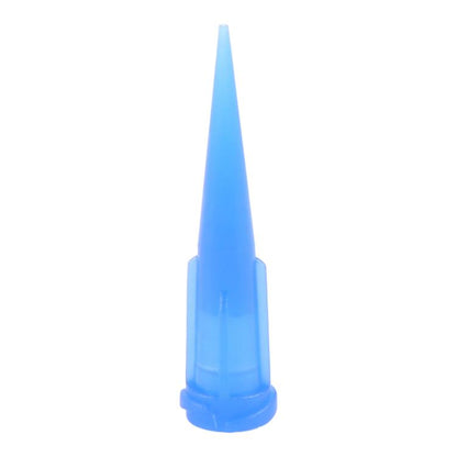 100 embouts d'aiguilles de distribution en plastique bleu