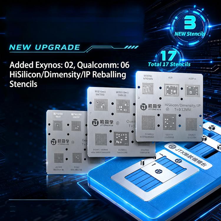 Kit de plateforme universel JTX T4 Max pour le retrait de colle et l'étamage des puces RAM iPhone/Samsung/Hisilicon/Android