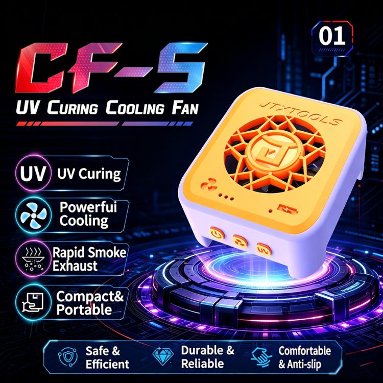 Lampe de polymérisation UV 2-en-1 pour la réparation de cartes mères de téléphones portables avec ventilateurs de refroidissement