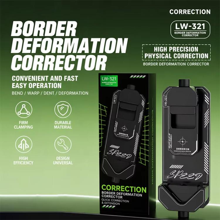 Correcteur de déformation de cadre de téléphone portable LUOWEI LW-321 2-en-1 à bords droits et coins arrondis