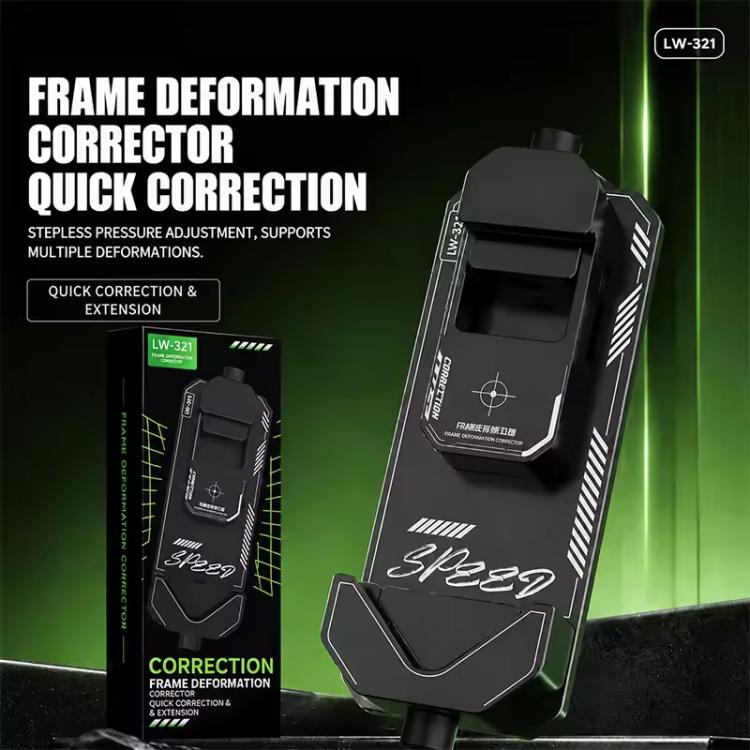 Correcteur de déformation de cadre de téléphone portable LUOWEI LW-321 2-en-1 à bords droits et coins arrondis