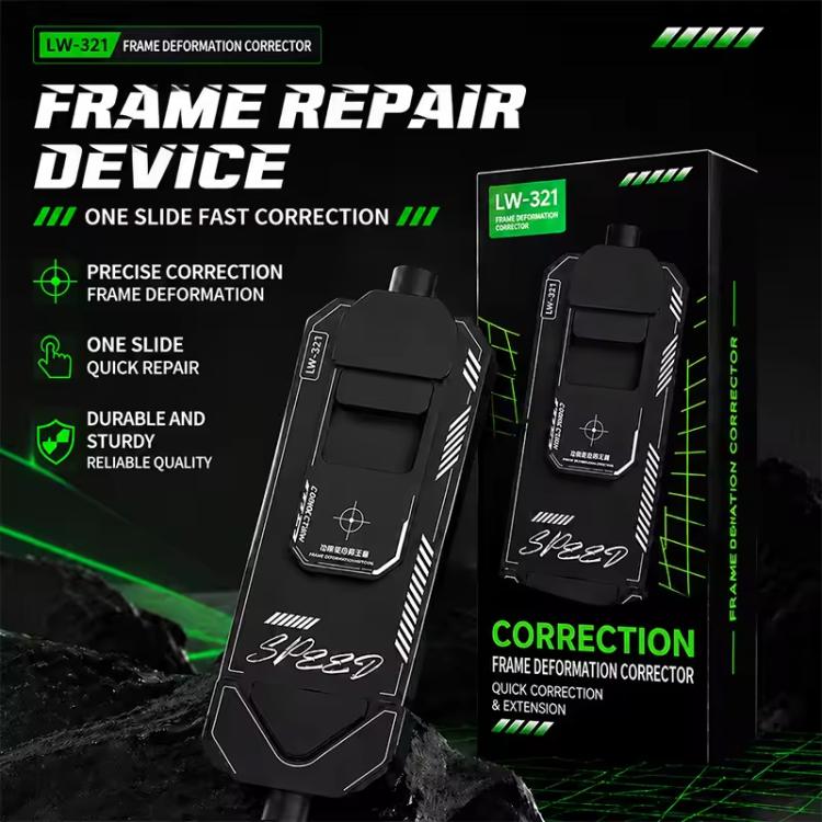 Correcteur de déformation de cadre de téléphone portable LUOWEI LW-321 2-en-1 à bords droits et coins arrondis