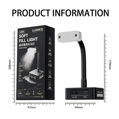 LUOWEI LS-04 Mini lampe d'appoint douce