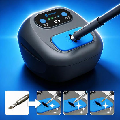 Nettoyeur de pannes de fer à souder automatique à vitesse réglable SUNSHINE S4, prise : prise européenne, EU Plug