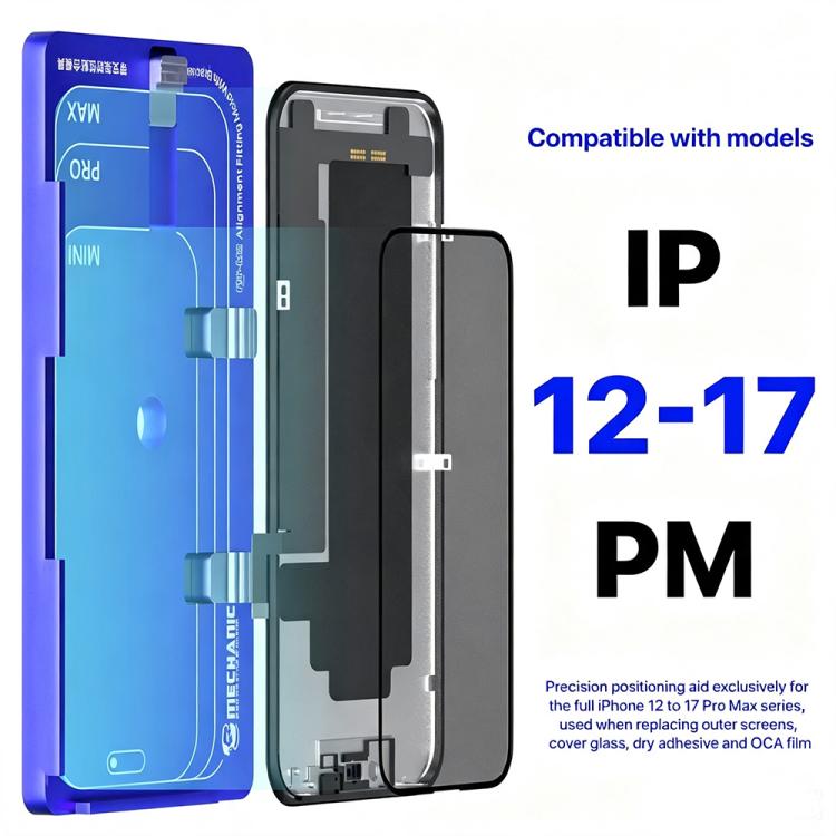 Moule de montage d'alignement universel MECHANIC FIT-M2 avec support pour iPhone 12-17 Pro Max