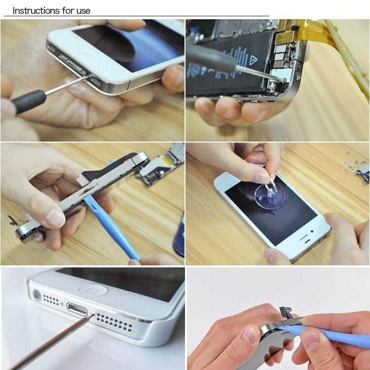 Kit d'outils ouverts de réparation de tournevis professionnel 12 en 1 pour téléphones mobiles