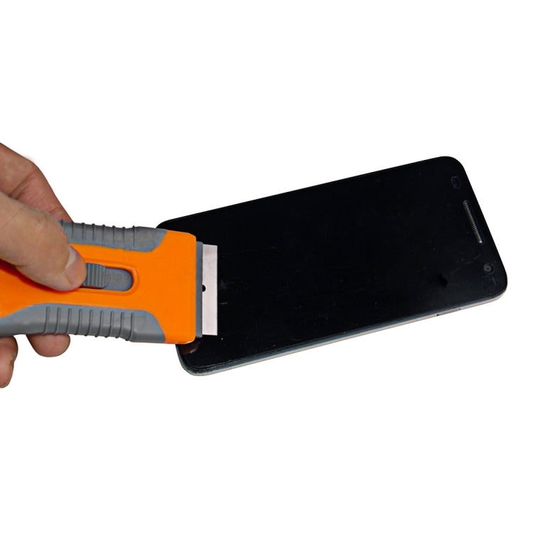 Dissolvant d'écran LCD de téléphone 2 en 1, outils de réparation de couteaux UV OCA avec lame en métal et en plastique