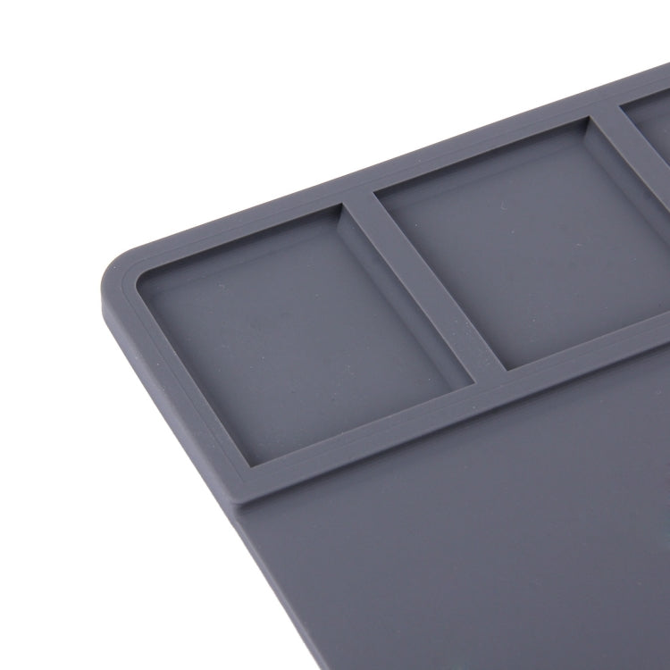 Plate-forme de maintenance Tapis d'isolation de réparation résistant à la chaleur à haute température Tapis en silicone, Taille: 49,5 cm x 34,7 cm