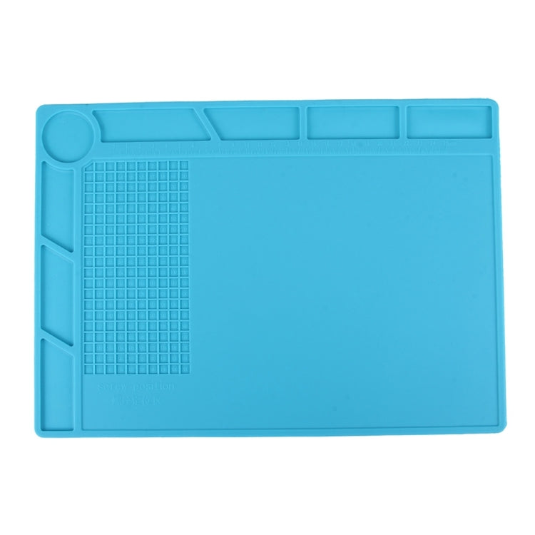 Plate-forme de maintenance Tapis d'isolation de réparation résistant à la chaleur à haute température Tapis en silicone avec position des vis, taille: 35 cm x 25 cm