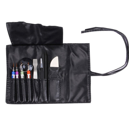 Kit d'outils ouverts de réparation de tournevis professionnel approprié avec sac en cuir en rouleau pour iPhone 7 et 7 Plus