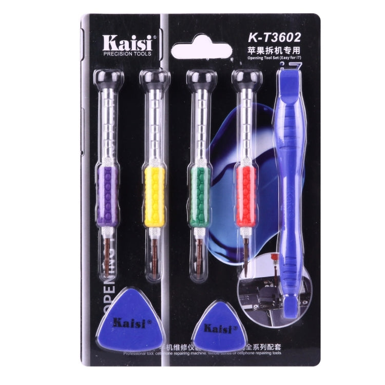 Kaisi K-3602 Ensemble d'outils d'ouverture 7 en 1 pour iPhone
