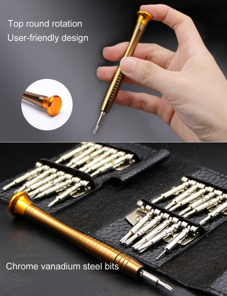 Tournevis 25 en 1 pour iPhone 3/4/5/6,Galaxy, Huawei, Xiaomi, autres téléphones intelligents, appareils photo numériques, ordinateur portable, montre, lunettes
