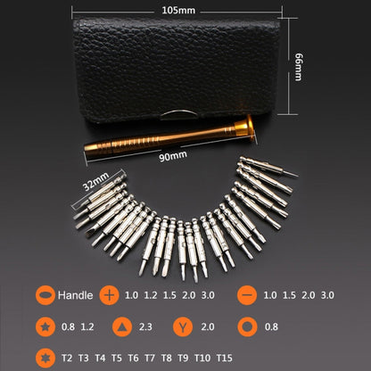 Tournevis 25 en 1 pour iPhone 3/4/5/6,Galaxy, Huawei, Xiaomi, autres téléphones intelligents, appareils photo numériques, ordinateur portable, montre, lunettes