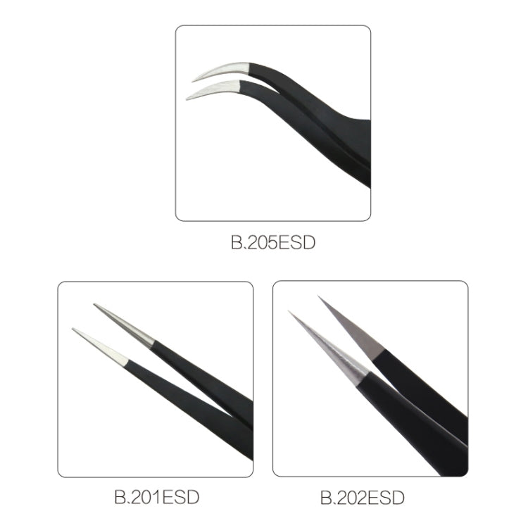 BEST BST-202ESD Meilleure pince à épiler électronique pour outils manuels