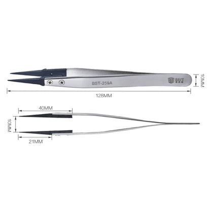 BEST BST-259A Pince à épiler antistatique en acier inoxydable