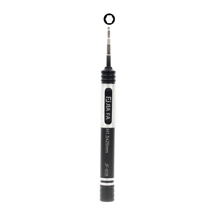 Tournevis à tête hexagonale, outil de réparation de téléphone portable en métal JF-608-H1.5