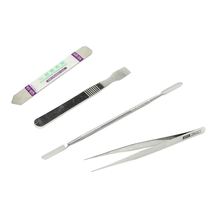 JF-8131 Kit d'outils de réparation de démontage en métal et plastique 19 en 1