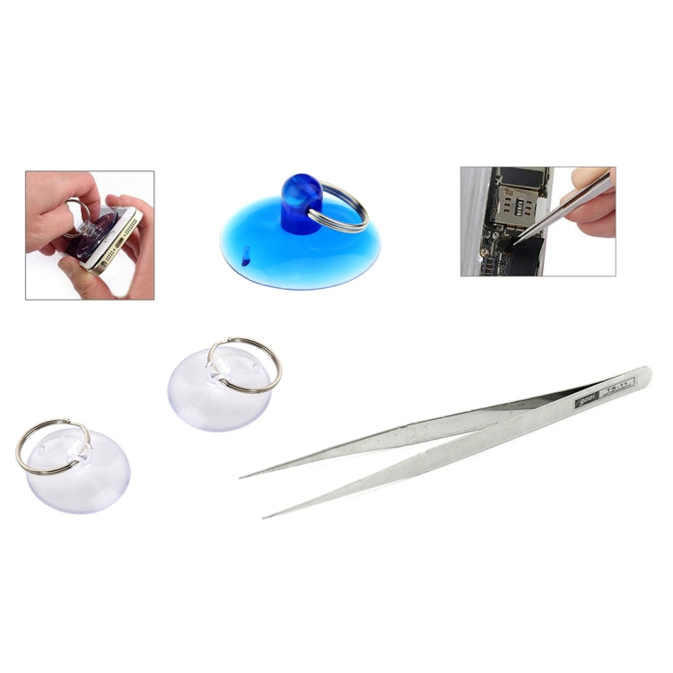 JF-8133 15 en 1 métal + plastique iPhone dédié démonter Kit d'outils de réparation