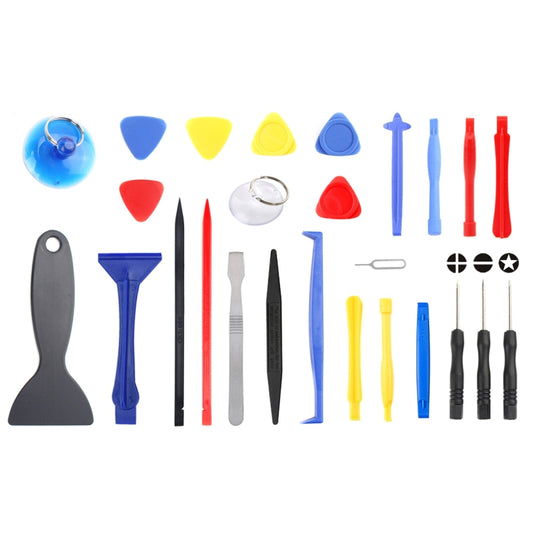 JF-8141 26 en 1 métal + plastique pied de biche Spudger réparation démonter trousse à outils