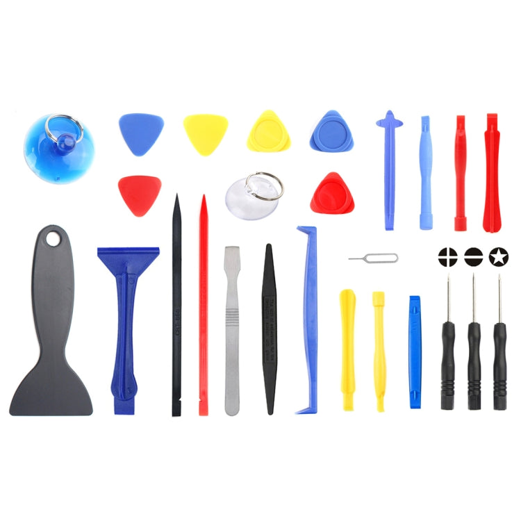 JF-8141 26 en 1 métal + plastique pied de biche Spudger réparation démonter trousse à outils