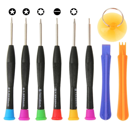 Kit d'outils ouverts de réparation de tournevis professionnel 9 en 1 pour iPhone 6 et 6s / iPhone 5 et 5S