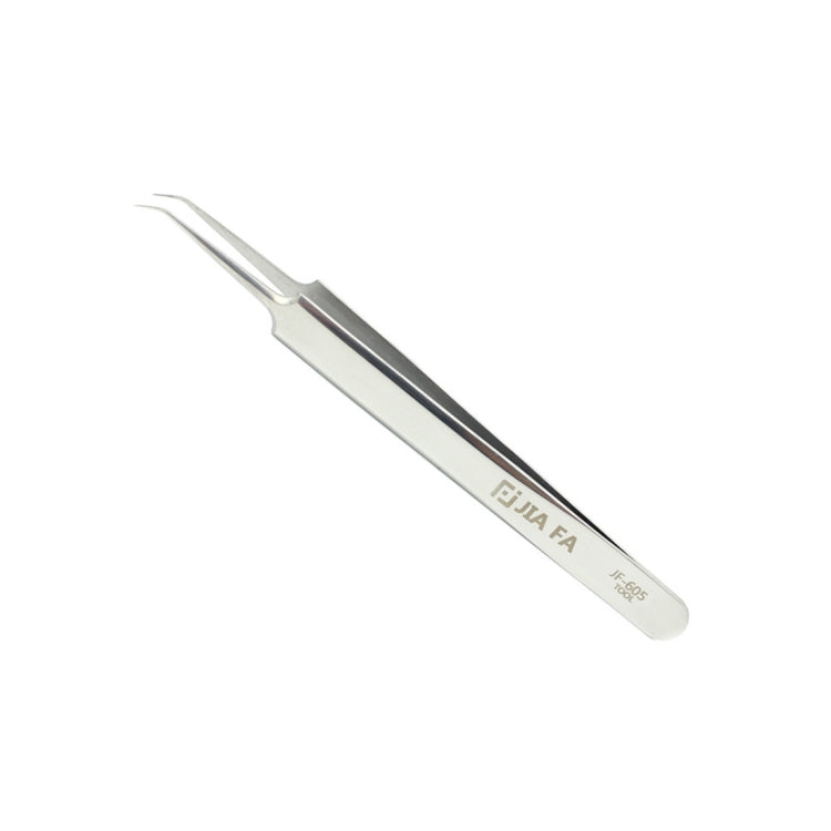 Pince à épiler à pointe incurvée en acier inoxydable JIAFA JF-605