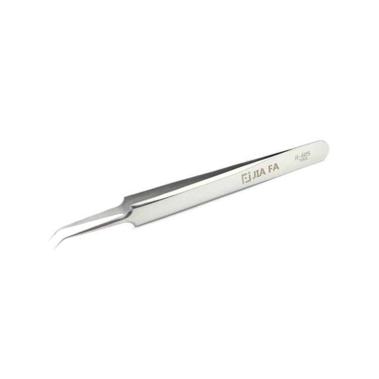 Pince à épiler à pointe incurvée en acier inoxydable JIAFA JF-605