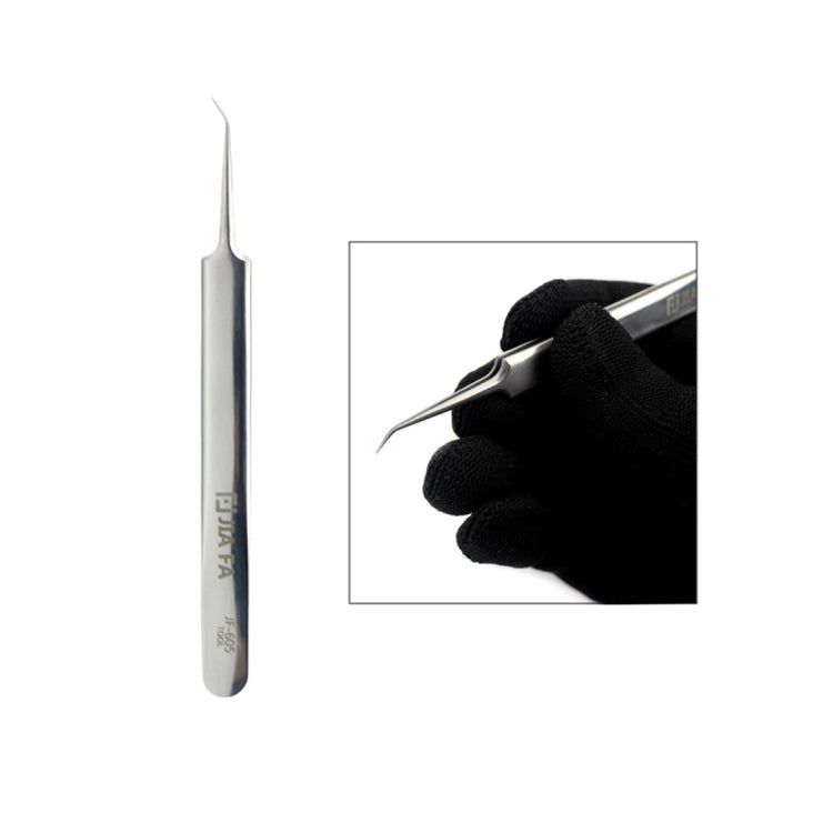 Pince à épiler à pointe incurvée en acier inoxydable JIAFA JF-605