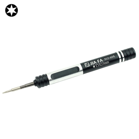 JIAFA JF-608-T3 Torx T3 Tournevis de réparation de téléphone portable (Noir)
