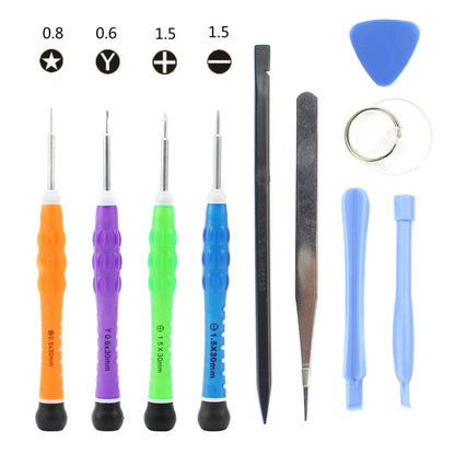 JIAFA JF-8109 Ensemble d'outils de réparation 10 en 1 pour iPhone 7 et 7 Plus / Samsung
