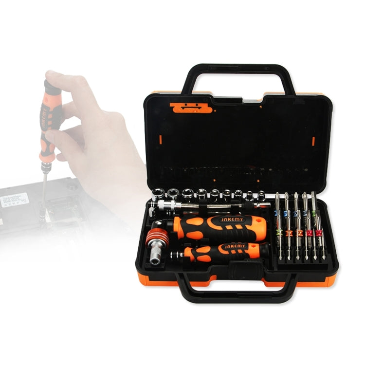 JAKEMY JM-6123 31 en 1 anneau de couleur ensemble d'outils de réparation de tournevis professionnel