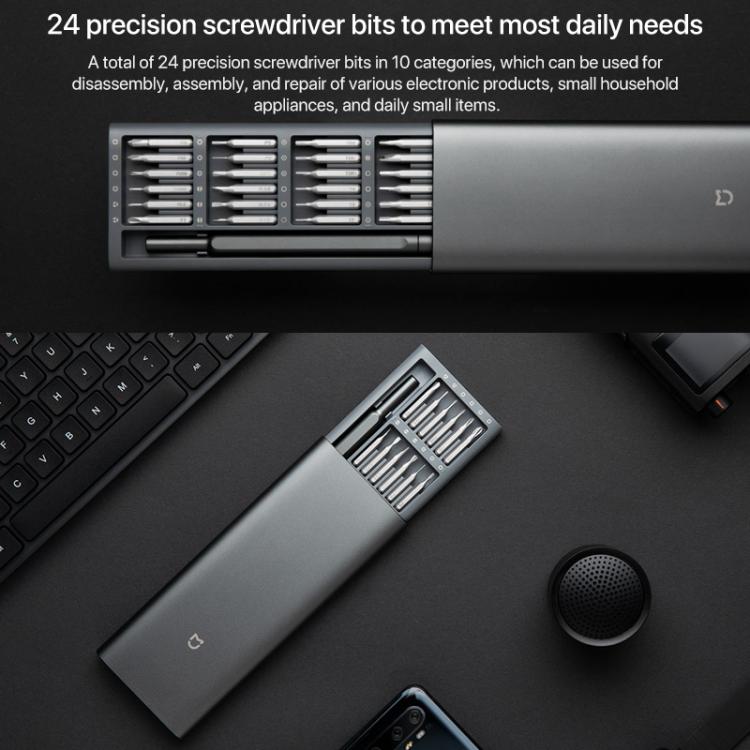 Kit de tournevis d'origine Xiaomi Mijia Wiha à usage quotidien 24 en 1 embouts magnétiques de précision boîte en aluminium ensemble de tournevis Mijia Wiha