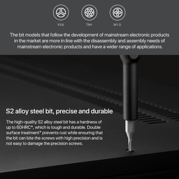 Kit de tournevis d'origine Xiaomi Mijia Wiha à usage quotidien 24 en 1 embouts magnétiques de précision boîte en aluminium ensemble de tournevis Mijia Wiha