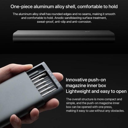 Kit de tournevis d'origine Xiaomi Mijia Wiha à usage quotidien 24 en 1 embouts magnétiques de précision boîte en aluminium ensemble de tournevis Mijia Wiha