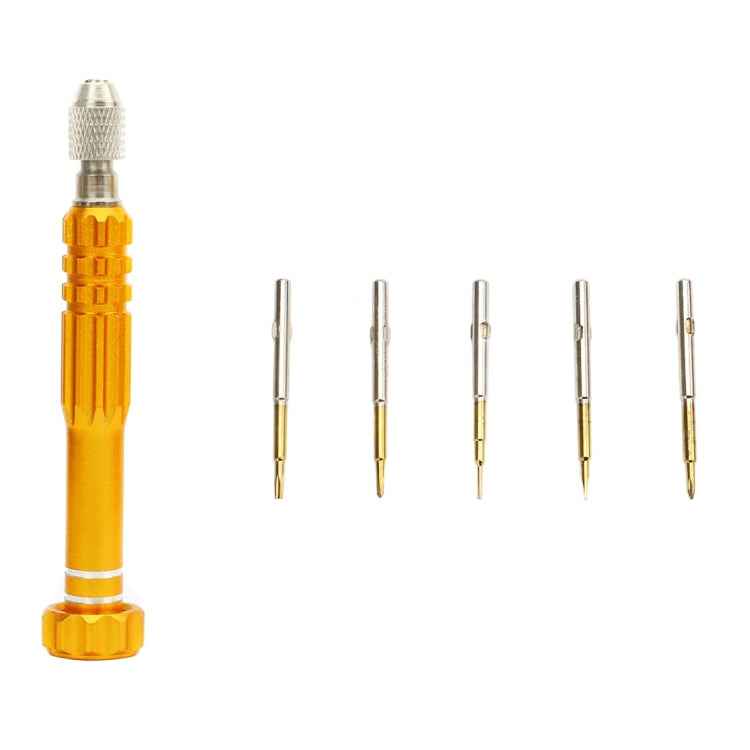 Jeu de tournevis de Style stylo polyvalent en métal 5 en 1, JF-6688 pour la réparation de téléphones