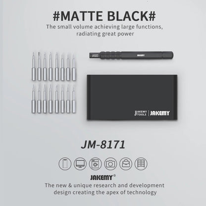 JAKEMY JM-8171 jeu de tournevis multifonctionnel professionnel outils à main de précision