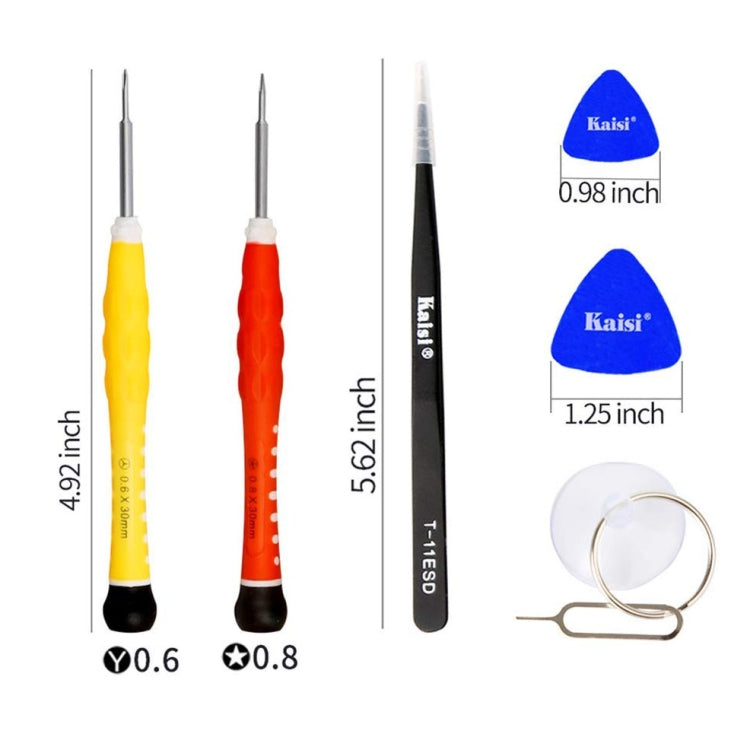Kaisi 3801 Ensemble d'outils de réparation de téléphone d'ordinateur multifonctionnel 38 en 1