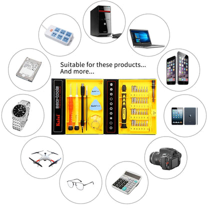 Kaisi 3801 Ensemble d'outils de réparation de téléphone d'ordinateur multifonctionnel 38 en 1