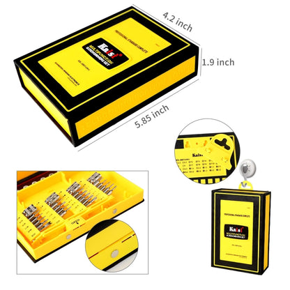Kaisi 3801 Ensemble d'outils de réparation de téléphone d'ordinateur multifonctionnel 38 en 1